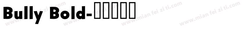 Bully Bold字体转换